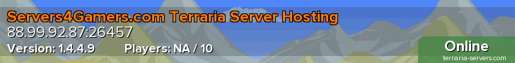 Servers4Gamers.com Terraria Server Hosting